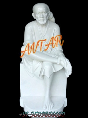 MARBLE SAI BABA STATUE MURTI